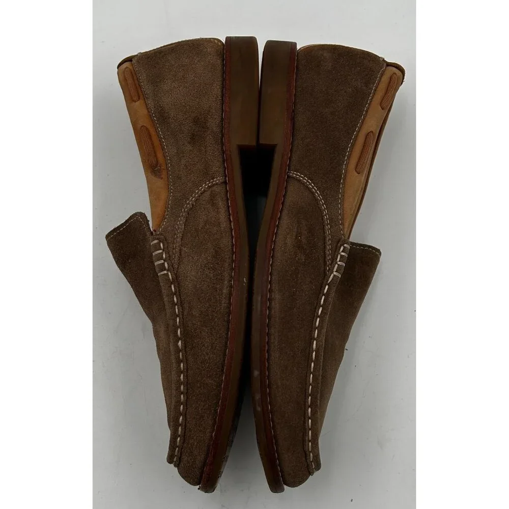 UGG Loafers Mens Size 9 Brwn Suede Shearling Slip-On Comfort Shoes Core Wardrobe